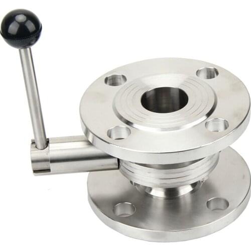 Stainless Steel 304 Sanitary Flange Butterfly Valve DN25/DN32/DN40/DN50 Homebrew