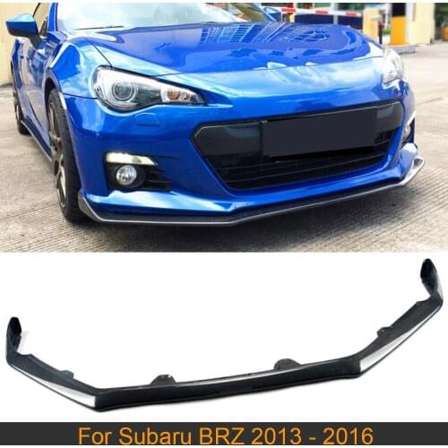 Car Front Bumper Lip Spoiler For Subaru BRZ 2013 - 2016 Carbon Fiber Front Lip Spoiler Splitters Chin Apron Guard