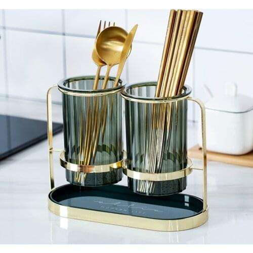 Cutlery Fork Spoon Drying Rack Drainer Kitchen Utensils Spatula Tableware Storage Shelf Restaurant Chopstick Container Holder