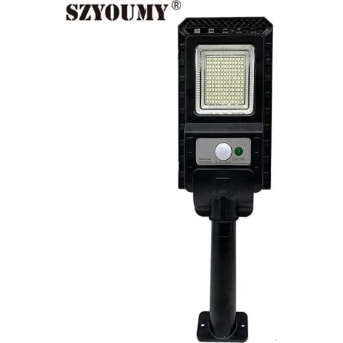 SZYOUMY ALL In One 50W Solar Street Light PIR Sensor Outdoor Led Road Lighting