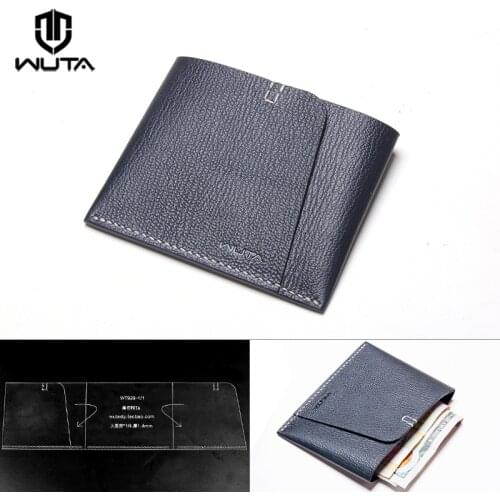 WUTA 929 Original Design Wallet Template Pattern Set Clear Acrylic Model Leather craft (No Include Leather or Finished Product)