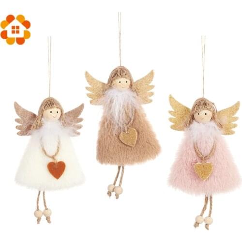 1PC Angel Heart Doll Christmas Cute Hanging Ornament Pendants Xmas Tree Decor Home Decoration Christmas Party Supplies Kid Gifts