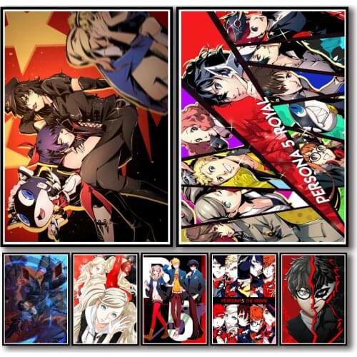 5D DIY Diamond Painting Persona 5 Poster Rhinestone Art Picture Diamond Embroidery Mosaic Home Decoration Gift Kit