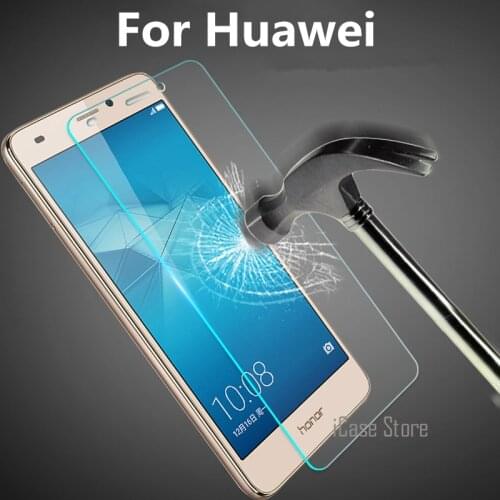 9H Tempered Glass Screen Protector Film For Huawei P10 Lite P9 Lite P8 Lite 2017 Duos P7 P6 Nova Lite Honor 8 Protective Case