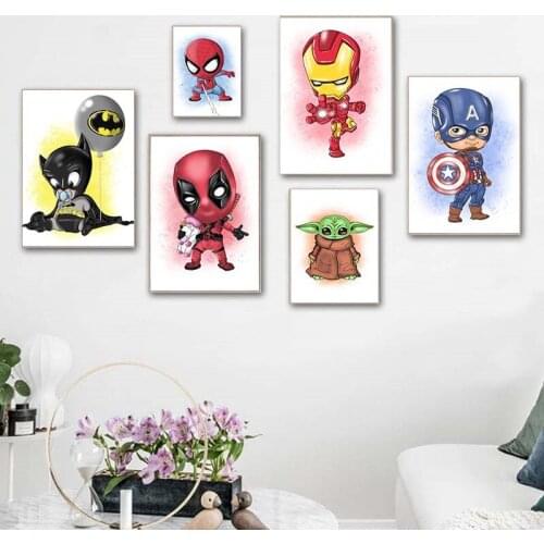 Full Drill Square/Round Disney Marvel Superhero Character Diamond Embroidery 5D Diamond Painting Mosaic DIY Needlework