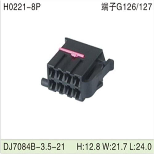 Free shipping 200pcs DJ7084B-3.5-21 8Pin 3.5mm AMP Car Electrical Wire Connectors for VW,BMW,Audi,Toyota,NISSAN AND other