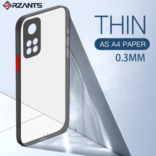 Rzants For Xiaomi Mi 10T Xiaomi MI 10T Pro Case Soft Matte Casing 0.3MM Ultra Slim Thin Anti fingerprint Clear Cover