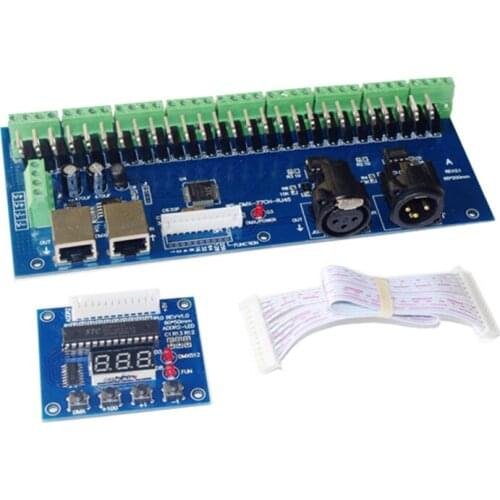 Digital display 27CH led DMX512 decoder DC12V-24V 27 channel 9 groups 27A max DMX decoder DMX512 XRL 3P led controller