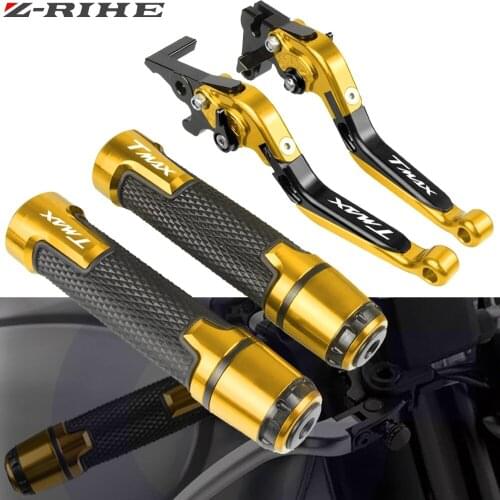 For Yamaha TMAX 500 TMAX500 2001-2007 2002 2003 Motorcycle Adjustable Folding Brake Clutch Levers Handlebar Hand Grips