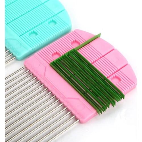 Paper Cutting Tool 1Pcs DIY Handmade Weave Comb 80*142MM Cartoon Style Craft Tools Fruit Green/Pink Paper Derivation Tools