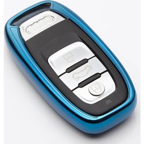 KUKAKEY Car TPU Remote Smart Key Cover Fob Case Shell For Audi A1 A3 A4 A5 A6 A7 A8 Quattro Q3 Q5 Q7 2009-2015