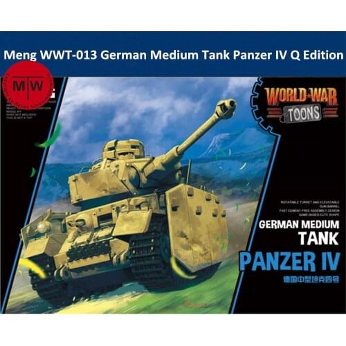 Meng WWT-013 German Medium Tank Panzer IV Q Edition Plastic Assembly Model Kit Cute