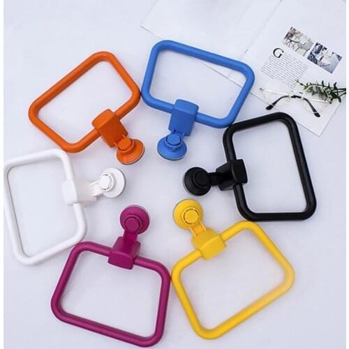 Bathroom Multifunction Powerful Suction Cup Towel Ring Bathroom Punch-free Towel Hanging Ring Seamless Towel Wall Mount