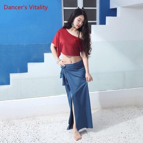 Belly Dance Clothing Female Elegant Top Practice Clothes Suit New Oriental Dancing Sexy Performance Skirt Set summer