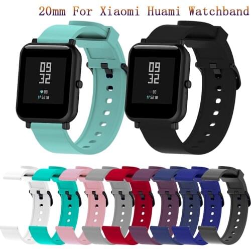 Soft Sport silicone strap For Huami Amazfit GTS / GTR Bracelet Wrist strap For Huami Amazfit GTR 42mm band for Huami Amazfit Bip