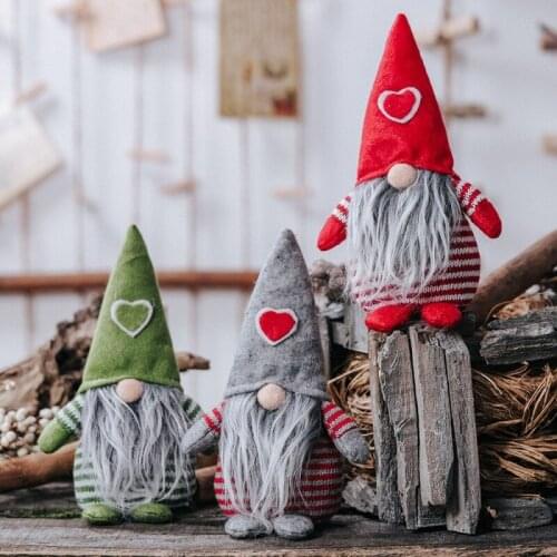 Christmas Toys Santa Gnome Elf Dolls Christmas Noels Tree Pendants Hanging Ornaments for Home Xmas Decoration New Year Gift