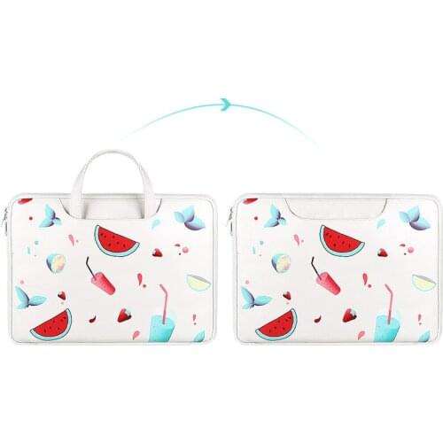 Cartoon Fruit Laptop Bag For Ipad Protective Case Fresh Tablet Laptop Sleeve Cute Printed Briefcase For Huawei Xiaomi