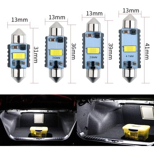 2pcs High Quality Festoon C5W C10W Led Lights 31/36/39/41mm Canbus For Car Interior Reading Lamps Door Lighting 12V Diode Bulbs