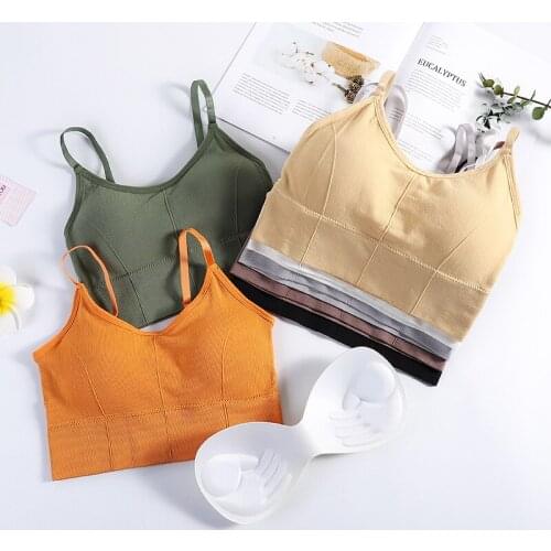 Toppick Seamless Yoga Bra Sexy Bra Padded Bra Wireless Bras Sleep Tank Top Running Sport Gym Bra Fitness Tops Workout Sport Bh
