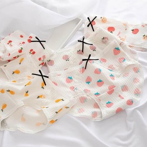 Panties For Women Underwear Thread Cotton Briefs Sexy Lace Lingeries Cueca Calcinhas Shorts Underpant Girls Cute Panty Ladies