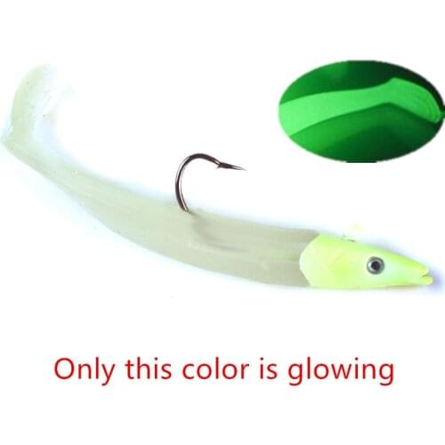 1Pcs Jig Fish Head Sinking Fishing Lure 11cm/19g Fresh Salt Water Natural Live Vivd Body Soft Bait 5 Colors