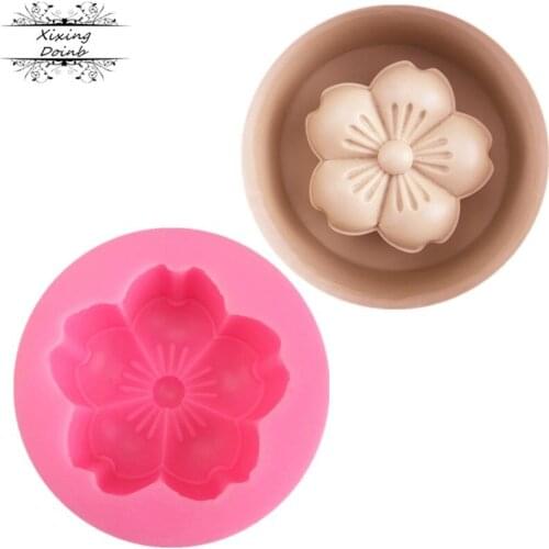 3D cherry shape mold flower silica gel mold Jelly Cake Chocolate Mold soft candy craft cake decoration tool