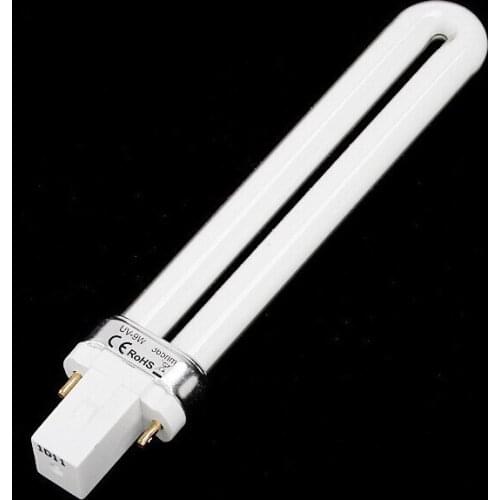 Free shipping 12pcs/1set U-Shape 9W LED UV Lamp For 36W Nail UV Gel Machine Lamp Light Bulb Tube Replacement for Nail Dryer