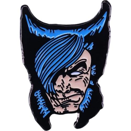 HOSENG Movie Alloy Brooch Blue Man Dress Lapel Luxury Jewelry Enamel Pin Gift Fashion Collar Badge HS_433