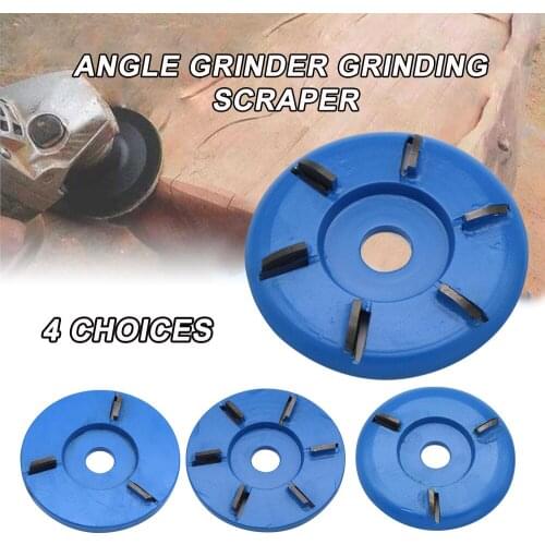 3/6 Teeth Wood Working Carving Disc Milling Cutter Blue Metal Fit For 16mm Aperture Angle Grinder