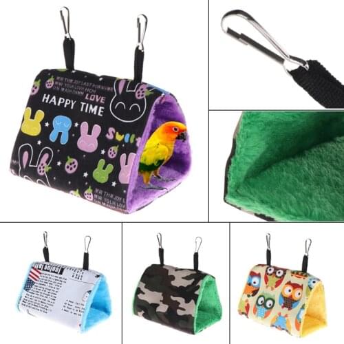 Parrot Nest Hammock Hanging Cage Warm Winter Birds Cage Bed Toys Hamster House