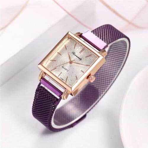 Square Women Watches Magnetic Female Clock Quartz Wristwatch Fashion Simple Ladies Wrist Watch Reloj Mujer Relogio Feminino