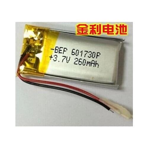 New hot 3.7V polymer lithium battery 601730 061730 280MAH MP3 MP4 beauty instrument Bluetooth Rechargeable Li-ion Cell