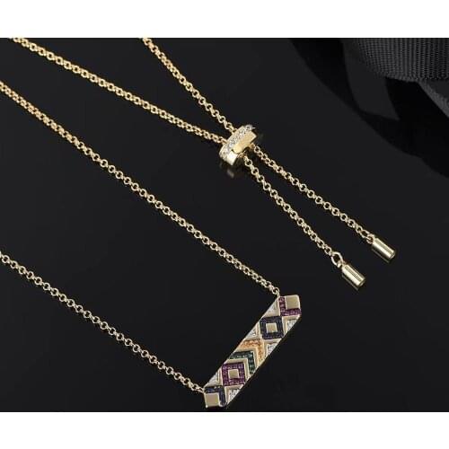 Fashion European & American trend clavicle chain dream catcher necklace black gray / gold color feather pendant sweater chain