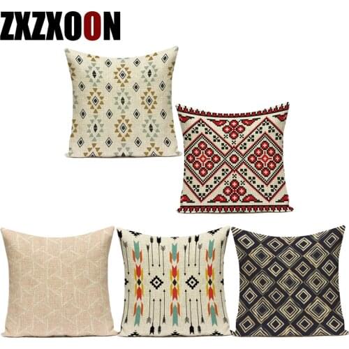 Nordic Style Mandala Geometric Polyester Pillows Cushion Cover for Sofa Home Living Room Decoration Pillowcase