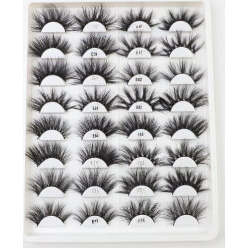 TDANCE Mink Lashes 25mm Dramatic Eyelashes Real Mink Hair Natural Long Fluffy Eyelash Makeup Beauty Long-Lasting Reusable Lash