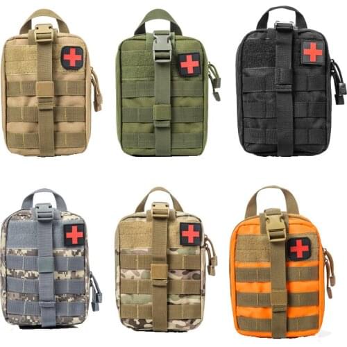 New Arrive 20 pcs Travel First Aid Kit Tactical Medical Bag Multifunctional Waist Pack Camping Emergency Case Survival Kits