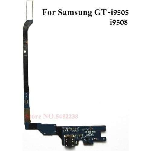 Original USB Charging Dock Port Flex cable For Samsung i9505 GT-i9505 i9508 Charger plug board with Microphone Replacement parts