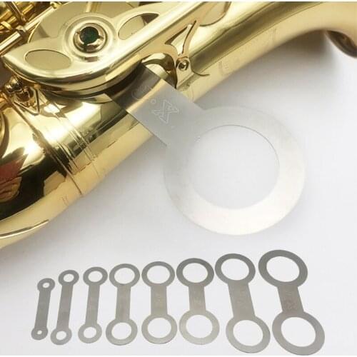 8 Pieces Saxophone Flat Pad Tool for Alto Saxophone Tenor Saxophone Bass Saxophone Music Player Exquisite Practical