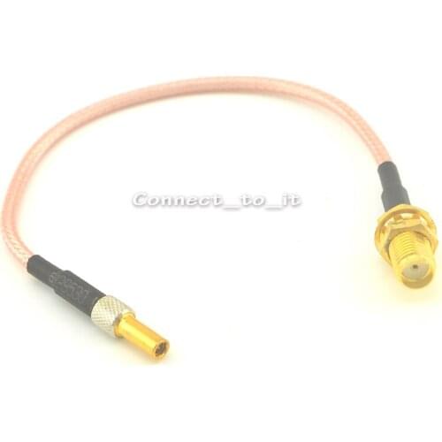 SMA Female Jack Connector to CRC9 Male Plug Convertor RG316 Pigtail Cable 15CM 6inch Adapter