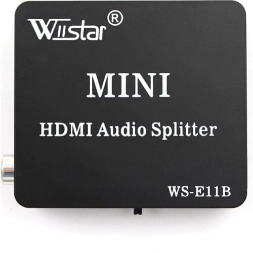 Wiistar HDMI-compatible Audio Extractor Video Switch 1080P 4K HD Splitter 3 input 1 output Port Hub for DVD HDTV Xbox PS3 PS4