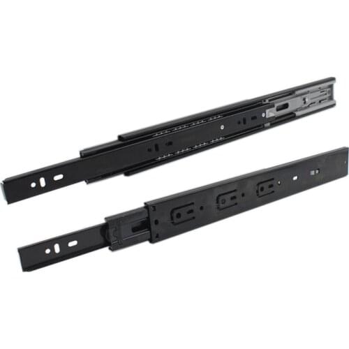 1Pair Soft Close Drawer Slides,3-Section Full Extension Thicken Mute Ball Bearing Metal Cabinet Drawer Slides Rails Length 250mm