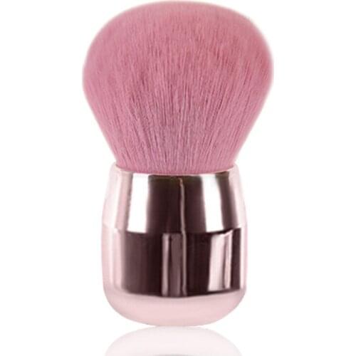 1 PC High Quality Angled Round Pink Powder Blush Brush Professional Wooden Handle Makeup Brushes Beauty Maquiagem Cosmetic Tools