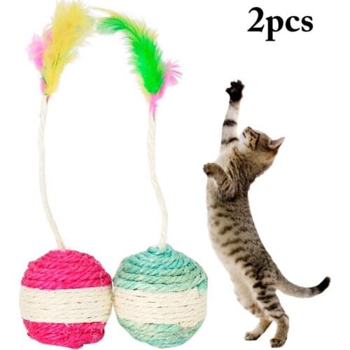 2PCS Spring Cat Play Toys Rabbit Cute Fashion Kitten Wand Toys Kitten Bell herbe a chat Toys Cat Accessories juguetes para gatos