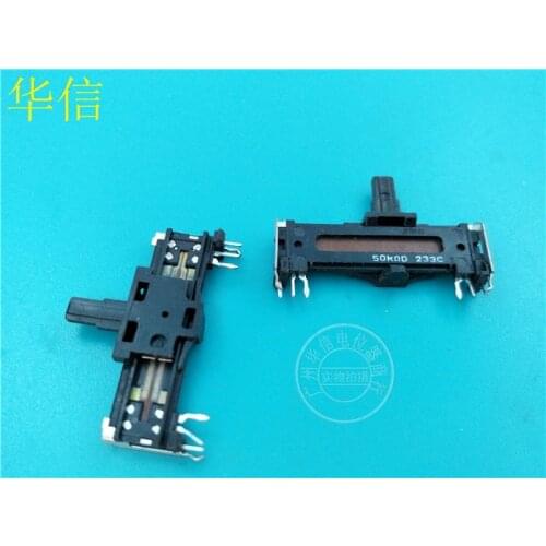 4pcs 35MM Sliding Potentiometer D50K for Panasonic / Double Fader handle length 9MM