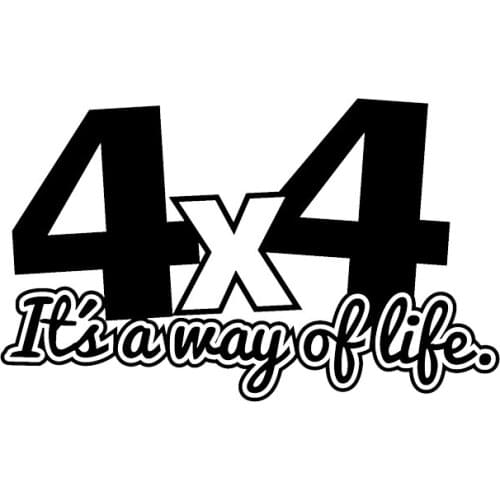 4X4 Its The Way Of Window Bumper Off road Car Vinyl Decal Sticker Off road Funny Car Window Bumper Novelty JDM Drift