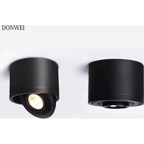 7W/10W/12W/15W LED Surface Mounted Ceiling lamp 360 degree rotatable COB led background ceiling spot light 85-265V indoor Light