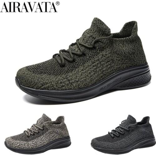 Airavata 2021 Mens New Sports Running Casual Fashion Non-Slip Breathable Outdoor Solid Super Light Size Socks Shoes 39-45