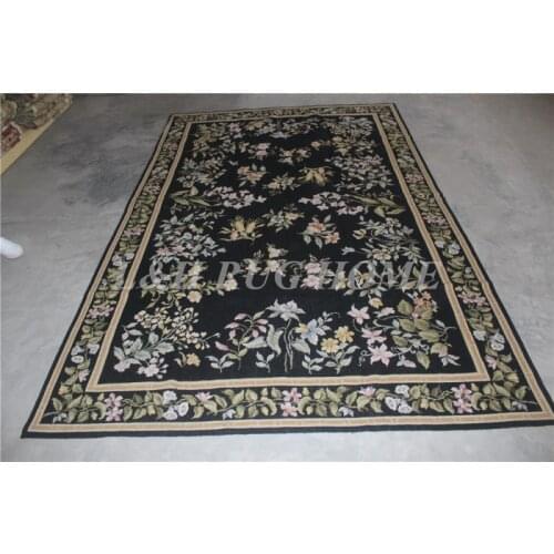 Free Shipping 7+10K 6'x9' Handmade Rug New Zealand Woolen needlepoint rug RICE STITCHED finer woolen hand knotted carpet