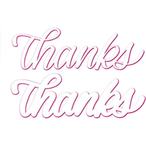 Thanks Word Letters Metal Cutting Dies Stencil for DIY Scrapbooking album Decorative Embossing Craft Dies Cut Paper Cards Tool