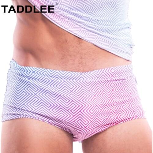 Taddlee Brand Sexy Mens Swimwear Swimsuits Swim Boxer Briefs Bikini Gay Penis Pouch Beach Board Shorts Surfing Trunks Quick Dry